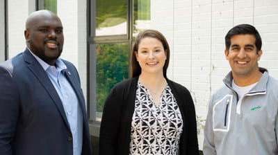 Mamadou Bah, business development manager at RT Specialty; Cassandra Koegel, Commercial Lines producer at Eastern Insurance and MAIA Young Agents Committee co-chair; Raghav Tanna, SVP of small commercial at Applied Systems.
